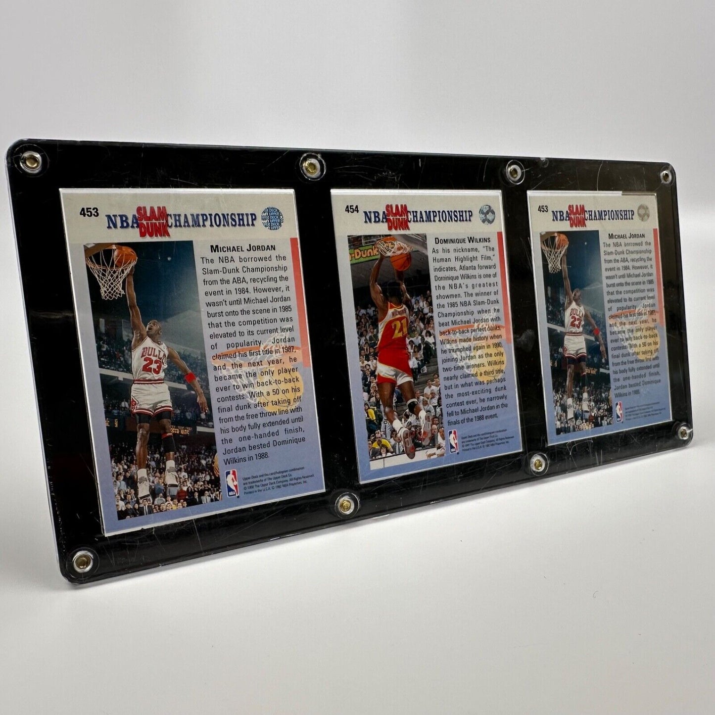1992-93 Upper Deck Michael Jordan Dominique Wilkins SET Two Time Champion Error