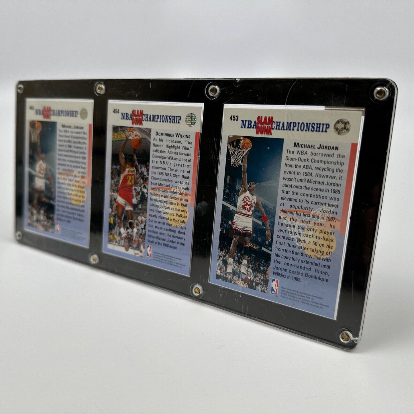 1992-93 Upper Deck Michael Jordan Dominique Wilkins SET Two Time Champion Error