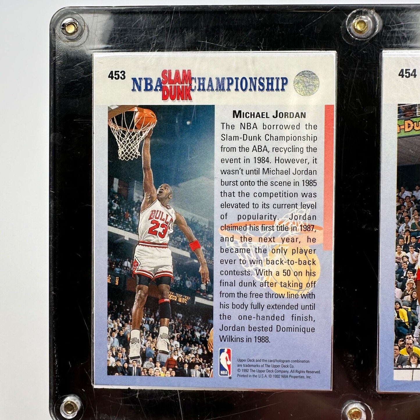 1992-93 Upper Deck Michael Jordan Dominique Wilkins SET Two Time Champion Error