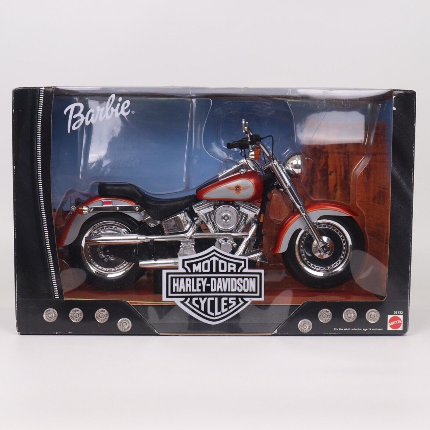 Barbie Harley Davidson Fatboy Motorcycle Set 1999 Mattel