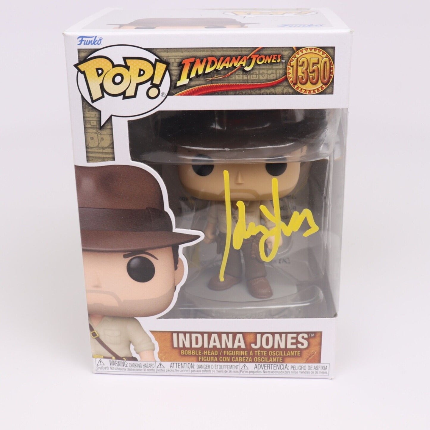 Funko Pop! Vinyl: Indiana Jones #1350 Autographed by Harrison Ford COA