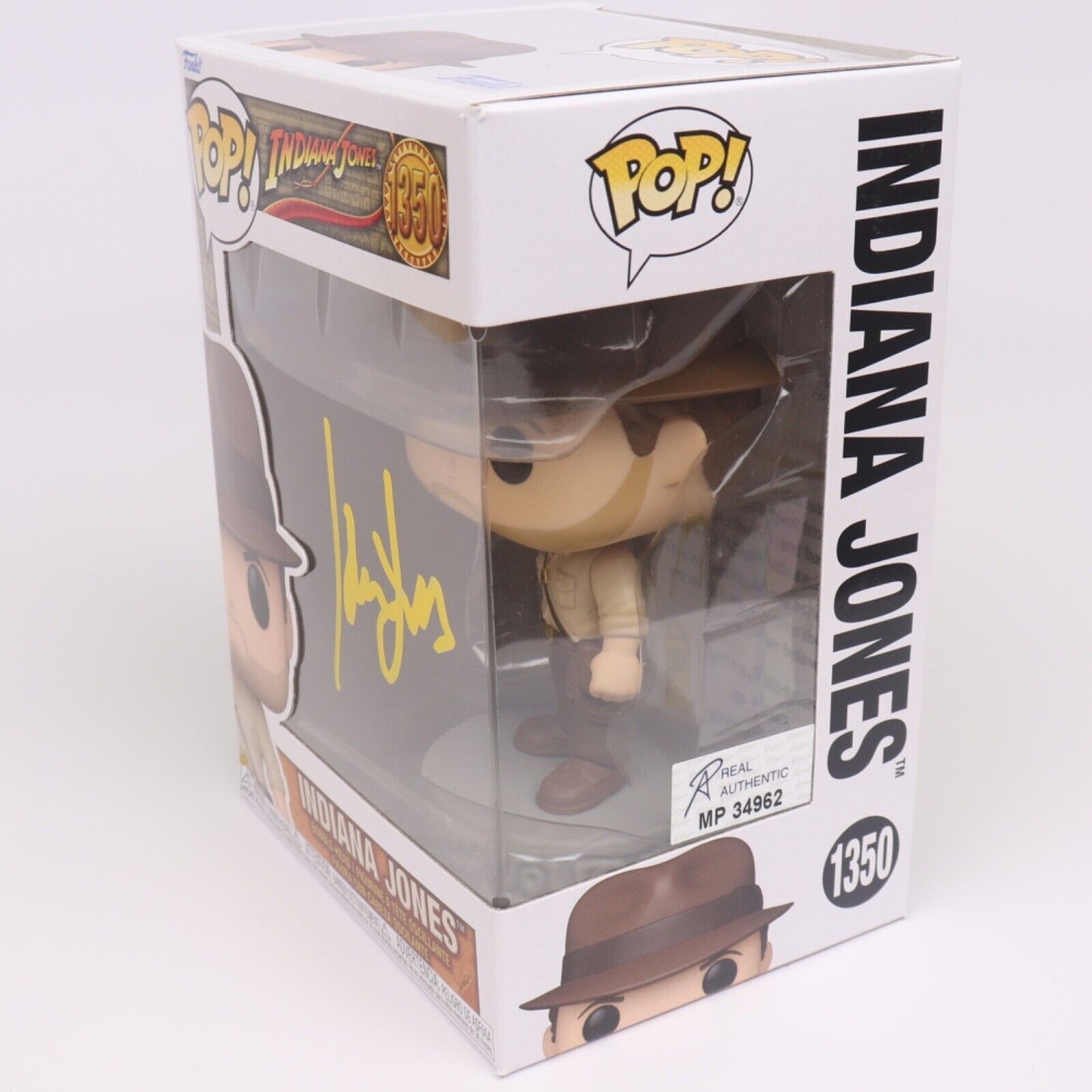 Funko Pop! Vinyl: Indiana Jones #1350 Autographed by Harrison Ford COA