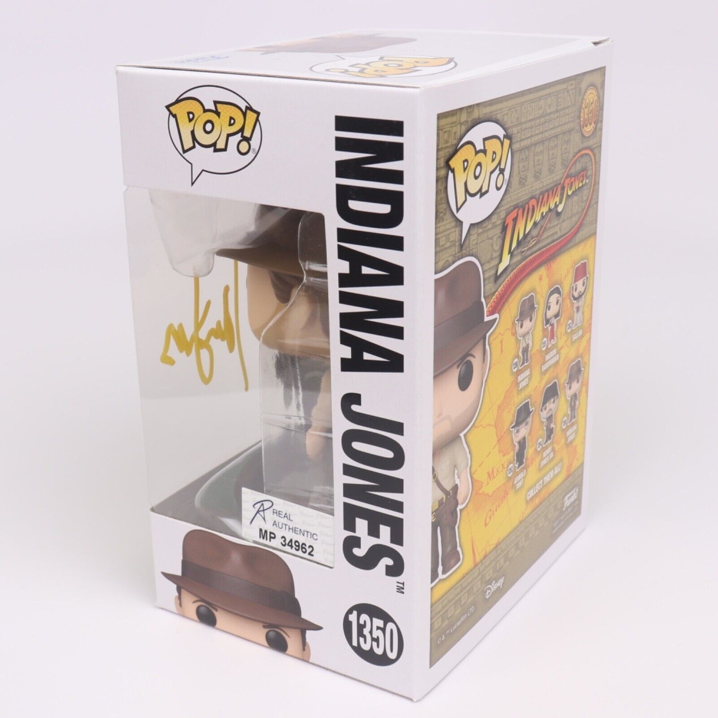 Funko Pop! Vinyl: Indiana Jones #1350 Autographed by Harrison Ford COA