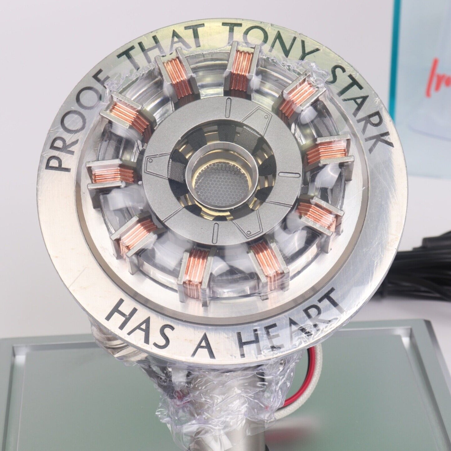 Iron Man Arc Reactor Proof Tony Stark Has a Heart Autographed Robert Downey Jr.
