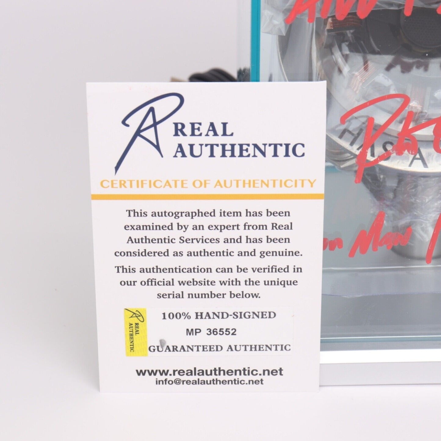Iron Man Arc Reactor Proof Tony Stark Has a Heart Autographed Robert Downey Jr.