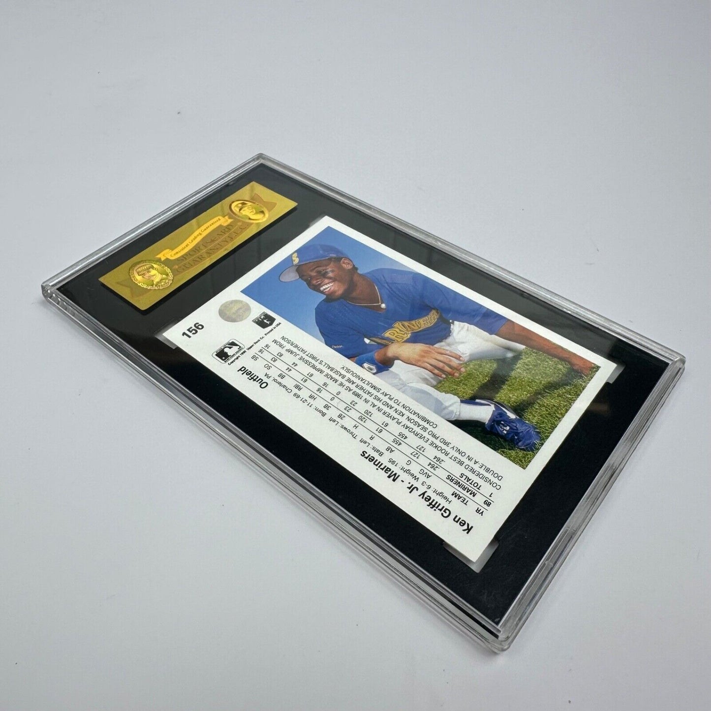 Ken Griffey Jr. Baseball Card 1990 Upper Deck #156 Double Errors Graded 8.8 NM