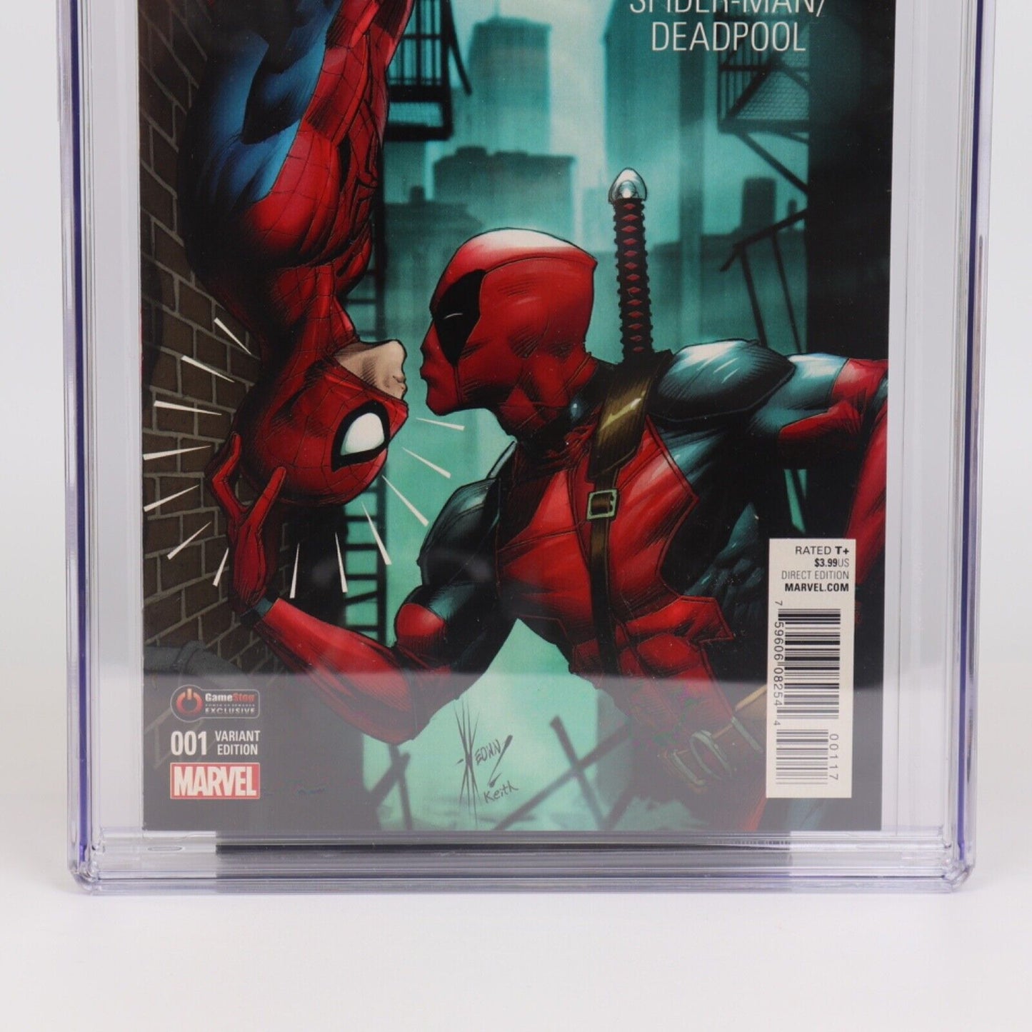 Marvel Comics Spider-Man/Deadpool #1 March 2016 Gamestop Variant CGC Graded 9.6