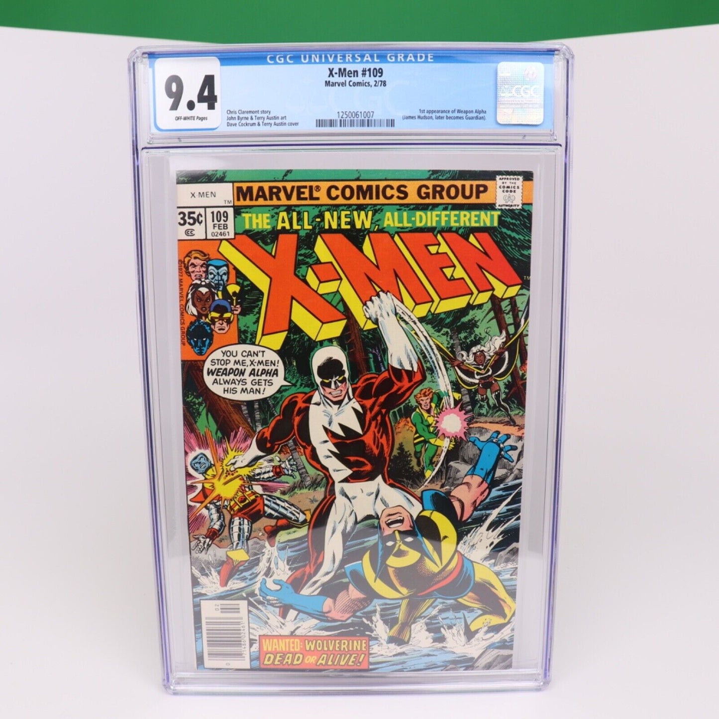 Marvel Comics X-Men #109 1978 Key 1st Weapon Alpha Flight Guardian CGC 9.4
