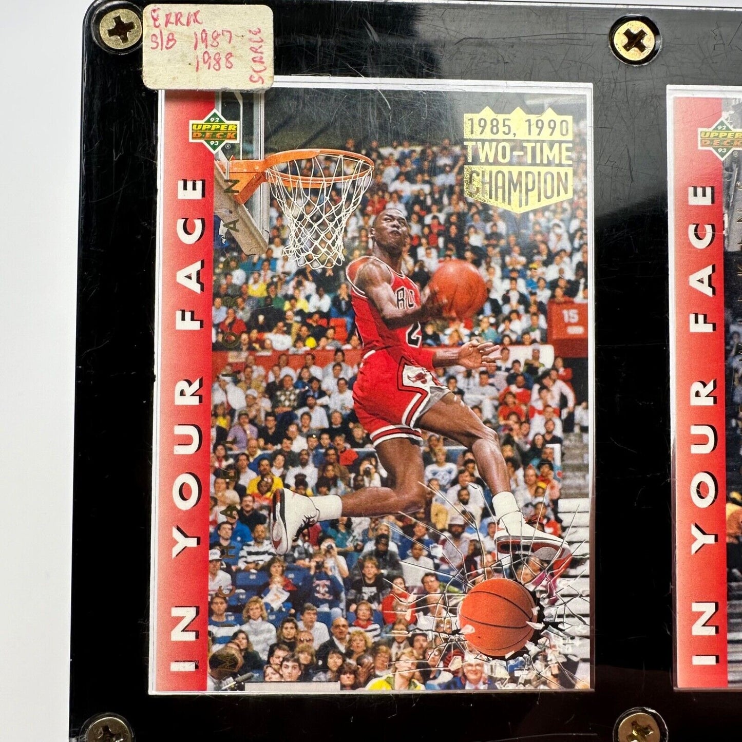 1992-93 Upper Deck Michael Jordan Dominique Wilkins SET Two Time Champion Error
