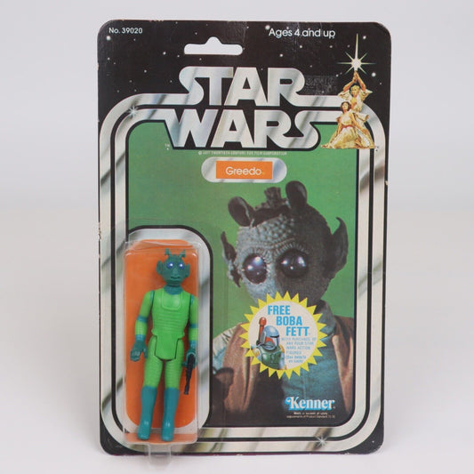 Star Wars Greedo Action Figure Kenner 1978 Free Boba Fett New Unopened