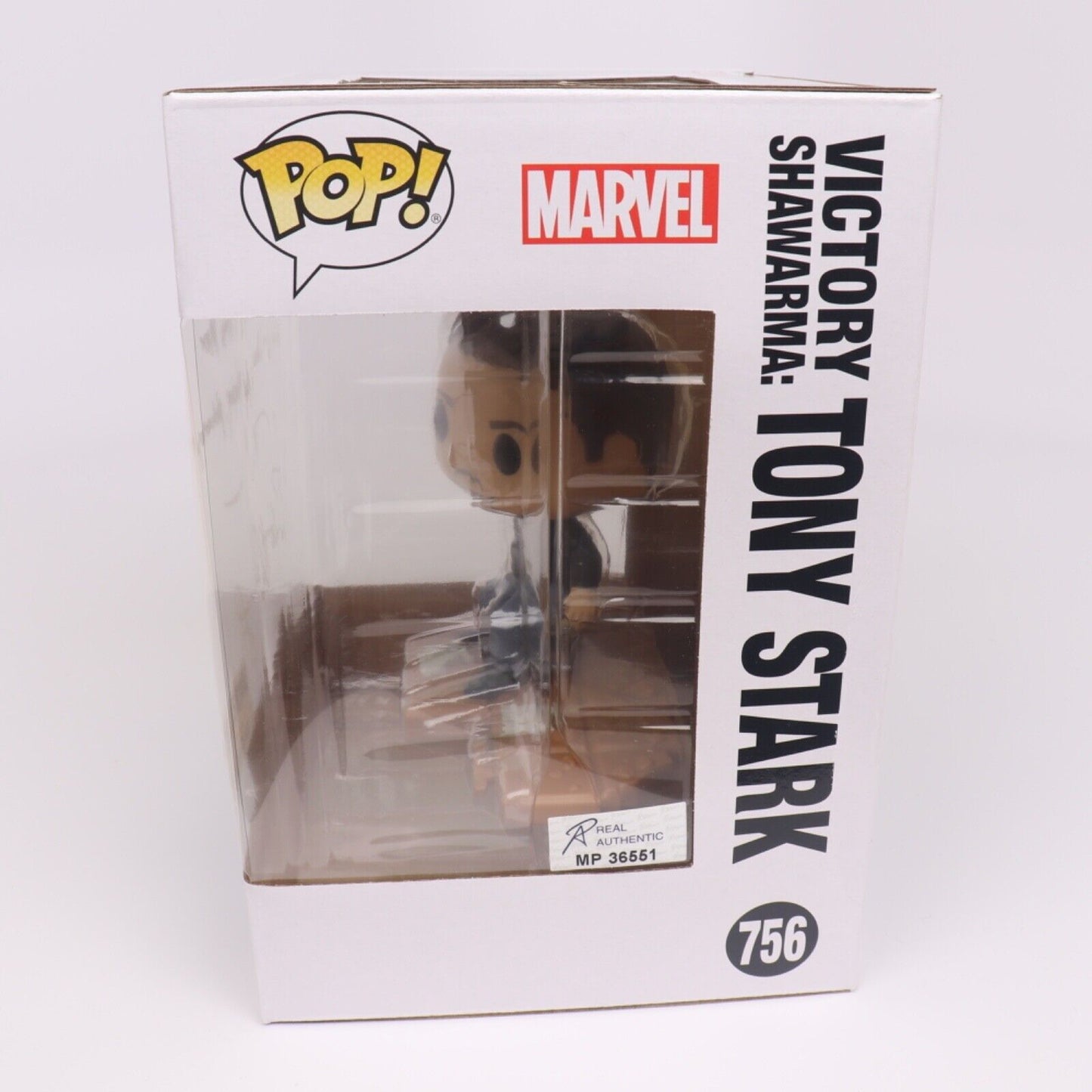 Tony Stark Funko Pop Victory Shawarma #756 Autographed by Robert Downey Jr. COA