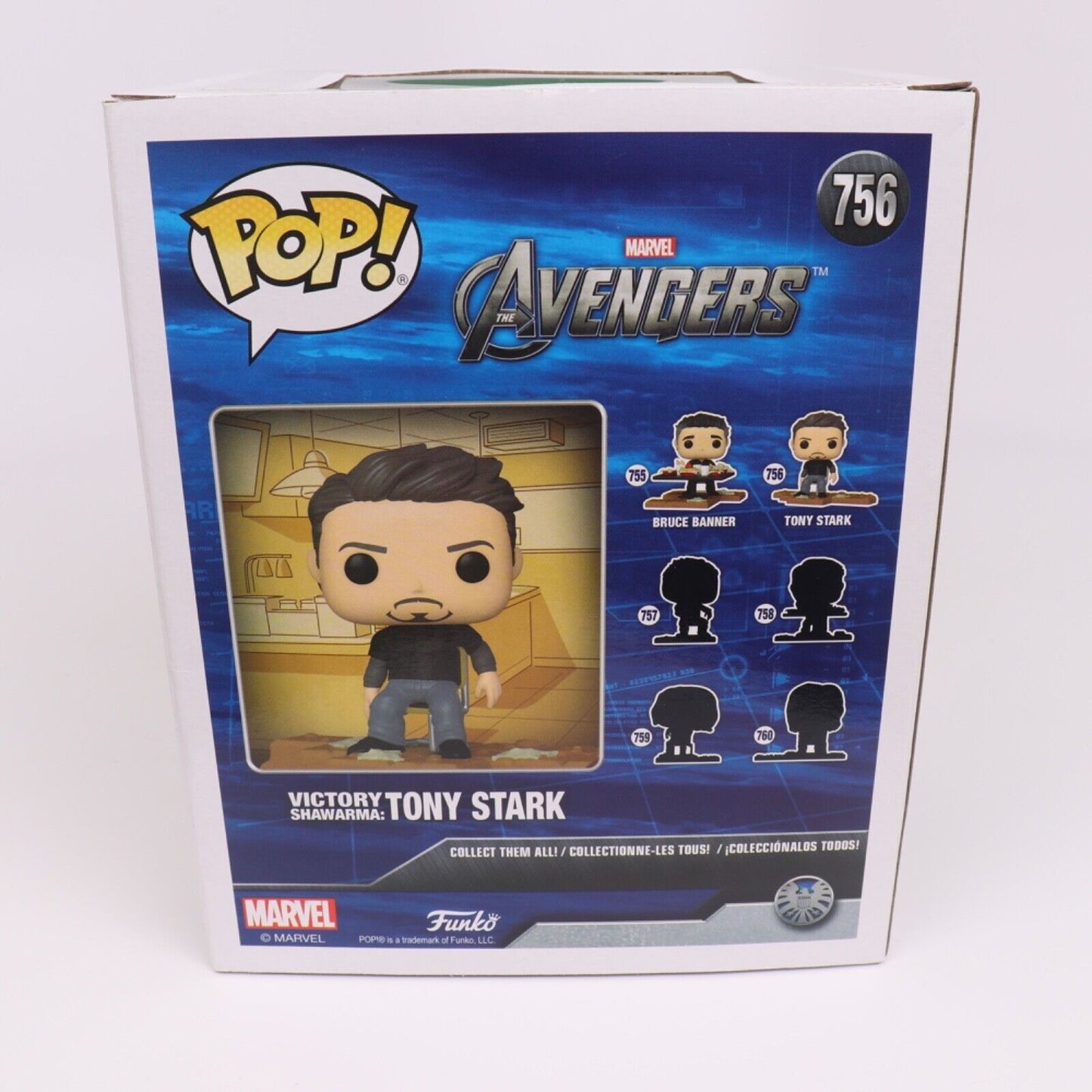 Tony Stark Funko Pop Victory Shawarma #756 Autographed by Robert Downey Jr. COA