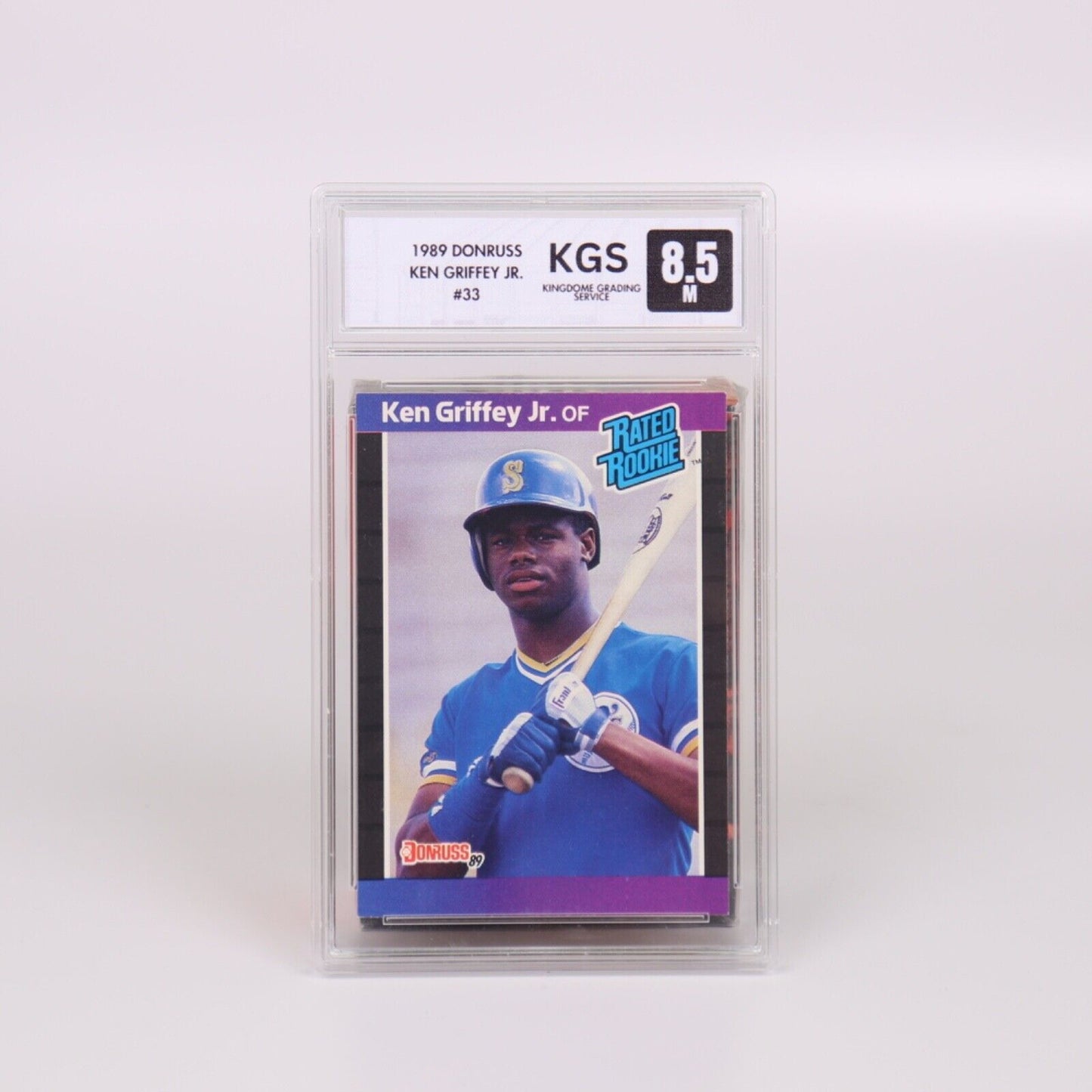 Ken Griffey Jr. Rookie Card #33 1989 Donruss KGS 8.5 Mint Double Errors